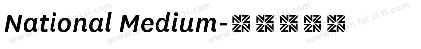 National Medium字体转换